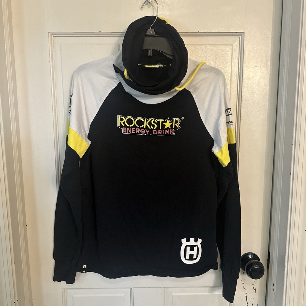 Husqvarna Motorcycles Rockstar Energy Pullover Hoodie‎ Sz Large Y2K Motocross